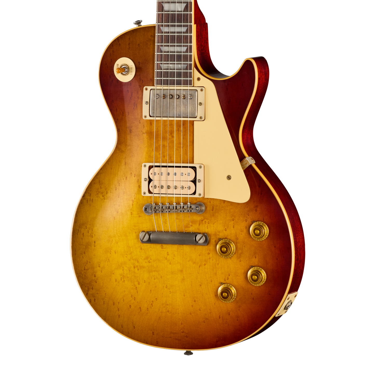 Gibson Custom LE 1959 Les Paul Standard Reissue with Birdseye Maple Top, Light Aged, Peach Tea Burst Electric Guitar Gibson Custom
