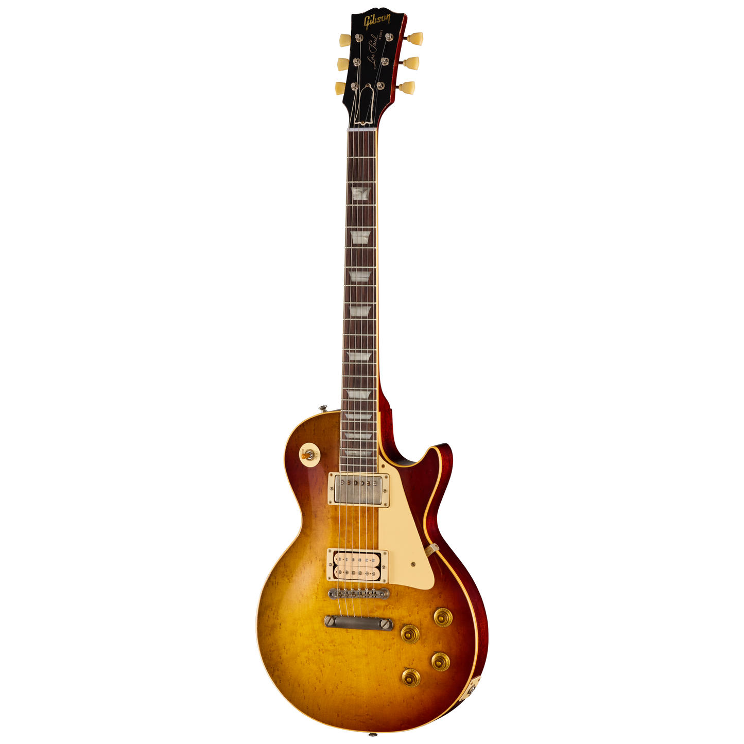 Gibson Custom LE 1959 Les Paul Standard Reissue with Birdseye Maple Top, Light Aged, Peach Tea Burst Electric Guitar Gibson Custom