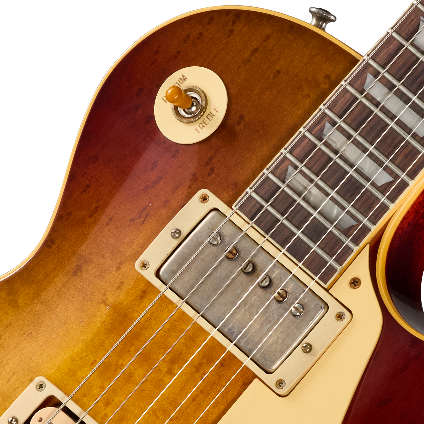 Gibson Custom LE 1959 Les Paul Standard Reissue with Birdseye Maple Top, Light Aged, Peach Tea Burst Electric Guitar Gibson Custom