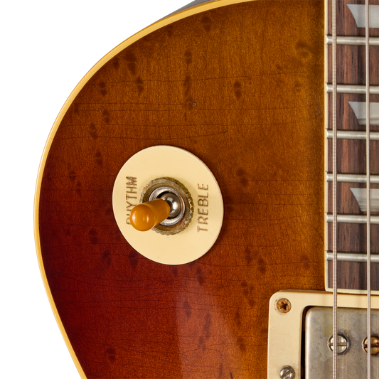 Gibson Custom LE 1959 Les Paul Standard Reissue with Birdseye Maple Top, Light Aged, Peach Tea Burst Electric Guitar Gibson Custom