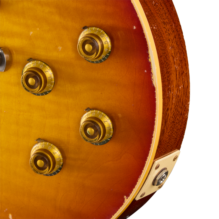 Gibson Custom LE 1959 Les Paul Standard Reissue, Heavy Aged, Molten Amber Burst Electric Guitar Gibson Custom