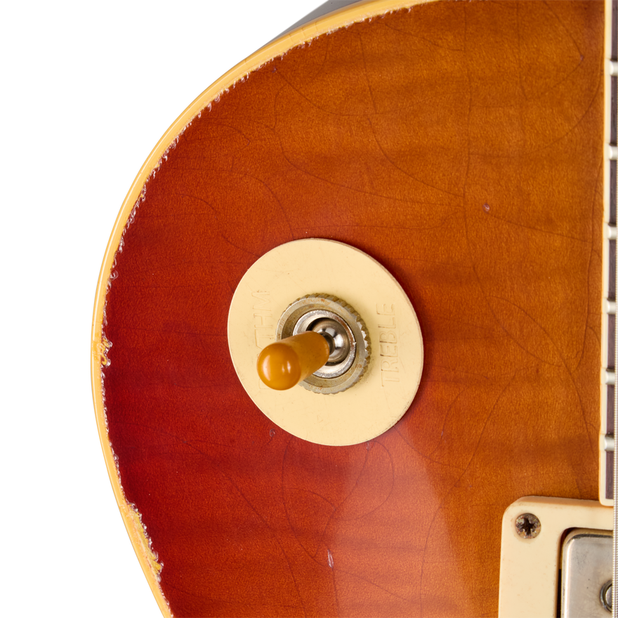 Gibson Custom LE 1959 Les Paul Standard Reissue, Heavy Aged, Molten Amber Burst Electric Guitar Gibson Custom