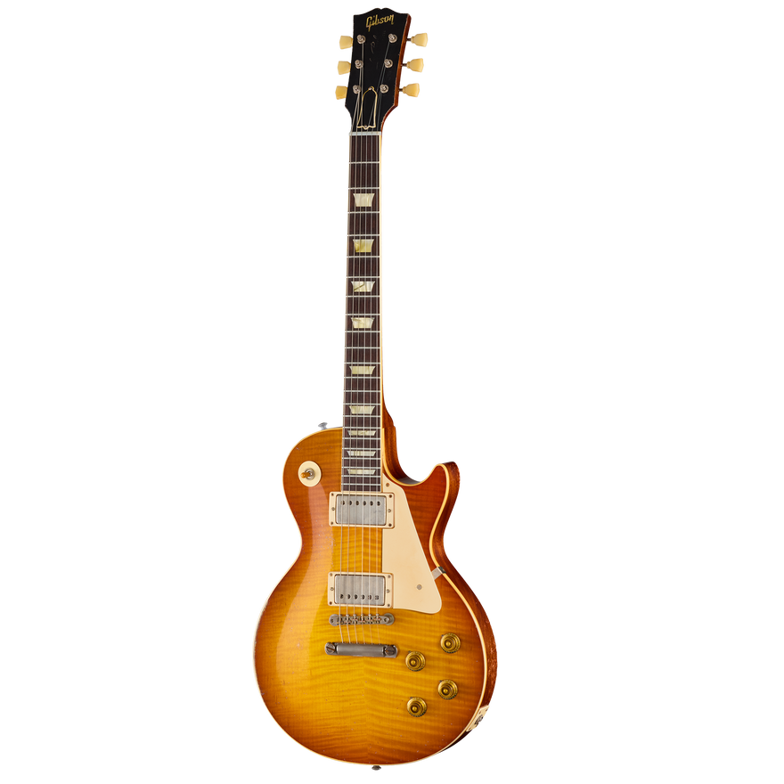 Gibson Custom LE 1959 Les Paul Standard Reissue, Heavy Aged, Faded Peach Burst Electric Guitar Gibson Custom