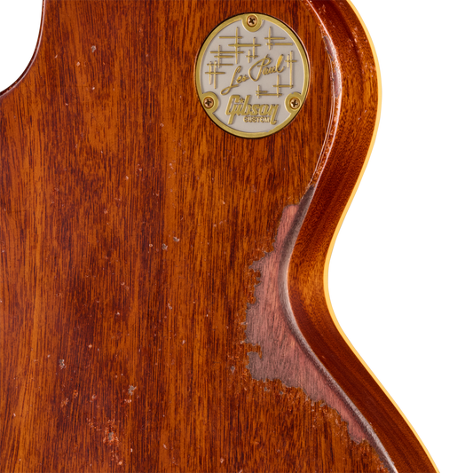 Gibson Custom LE 1959 Les Paul Standard Reissue, Heavy Aged, Faded Peach Burst Electric Guitar Gibson Custom