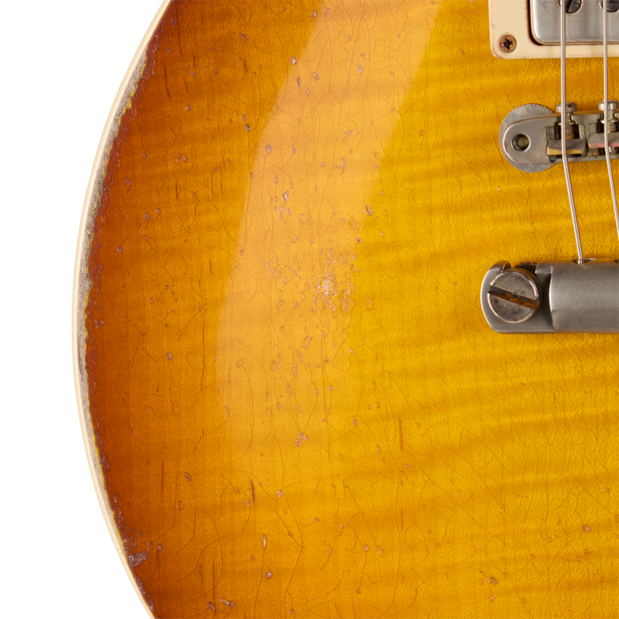 Gibson Custom LE 1959 Les Paul Standard Reissue, Heavy Aged, Faded Peach Burst Electric Guitar Gibson Custom