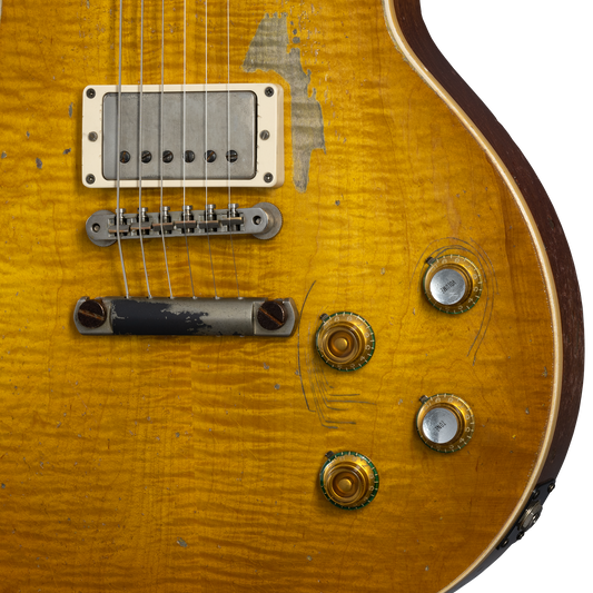 Gibson Custom Kirk Hammett "Greeny" 1959 Les Paul Standard, Greeny Burst Electric Guitar Gibson Custom