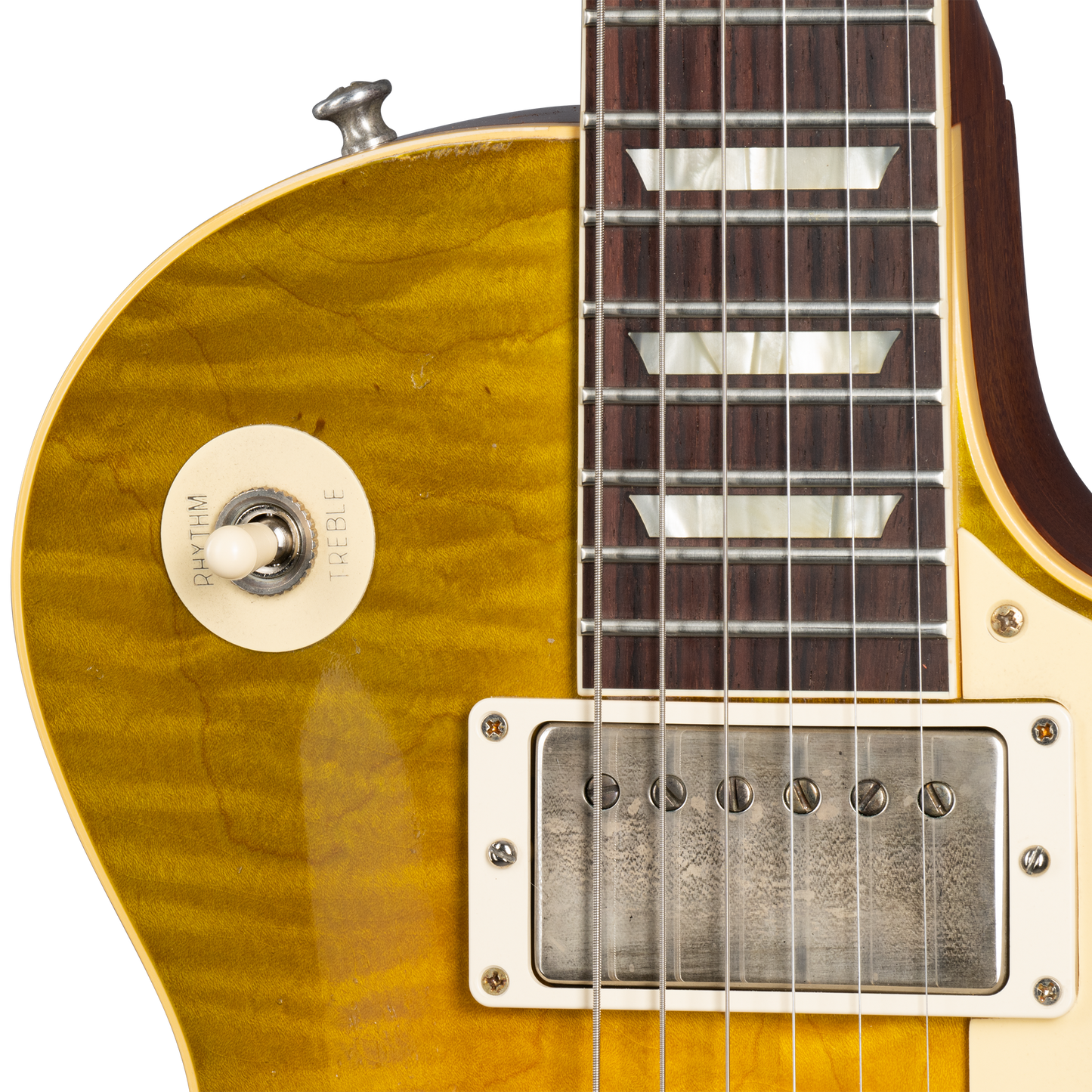 Gibson Custom 1959 Les Paul Standard Reissue, Heavy Aged, Green Lemon Fade Electric Guitar Gibson Custom