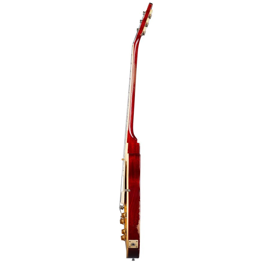 Gibson Custom 1959 Les Paul Standard Reissue, Heavy Aged, Golden Poppy Burst Electric Guitar Gibson Custom