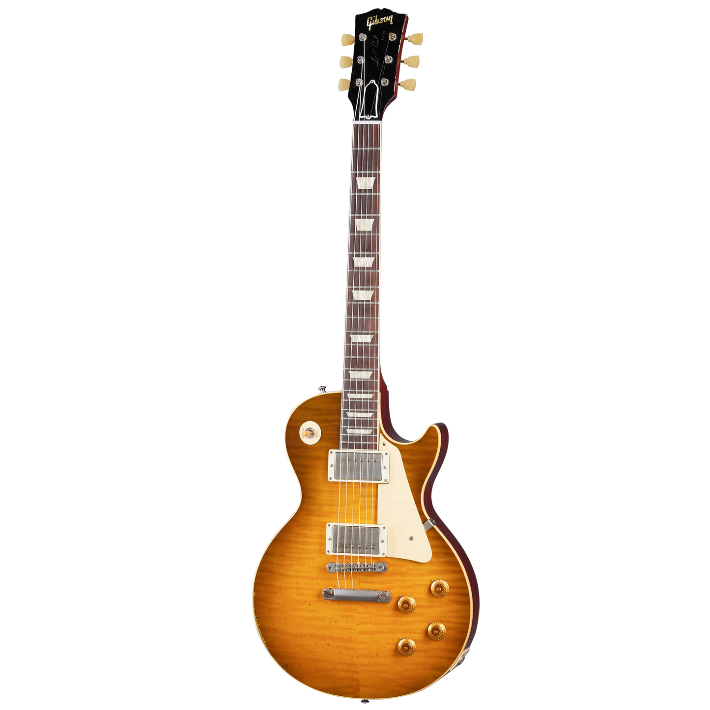 Gibson Custom 1959 Les Paul Standard Reissue, Heavy Aged, Golden Poppy Burst Electric Guitar Gibson Custom