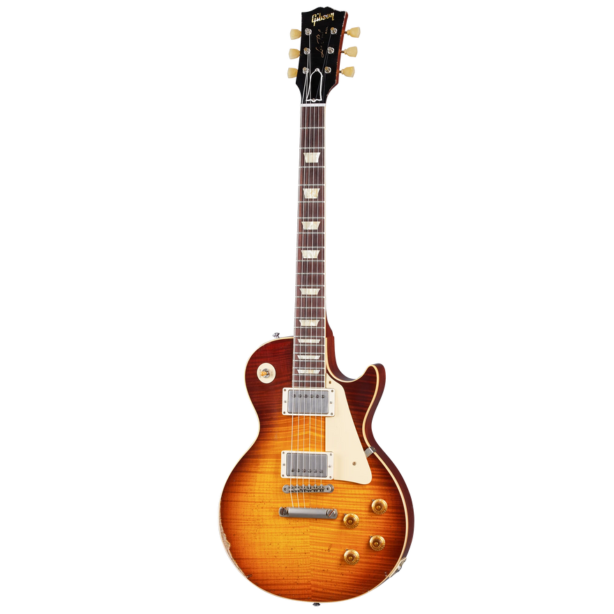 Gibson Custom 1959 Les Paul Standard Reissue, Heavy Aged, Slow Iced Tea Fade Electric Guitar Gibson Custom