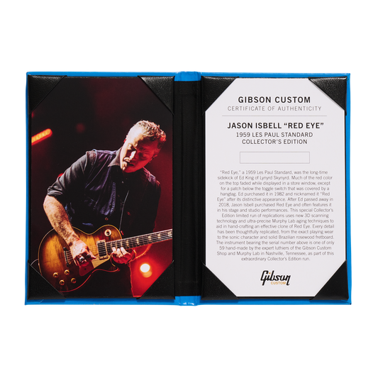 Gibson Custom Jason Isbell "Red Eye" 1959 Les Paul Standard Collector's Edition, Red Eye Burst Electric Guitar Gibson Custom