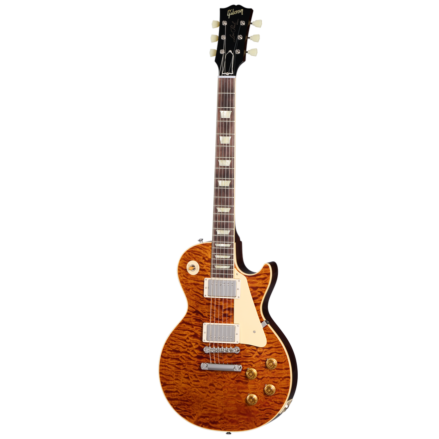 Gibson Custom 1959 Les Paul Standard 2-Piece 5A Quilt Maple Top, Double Whiskey Fade Electric Guitar Gibson Custom