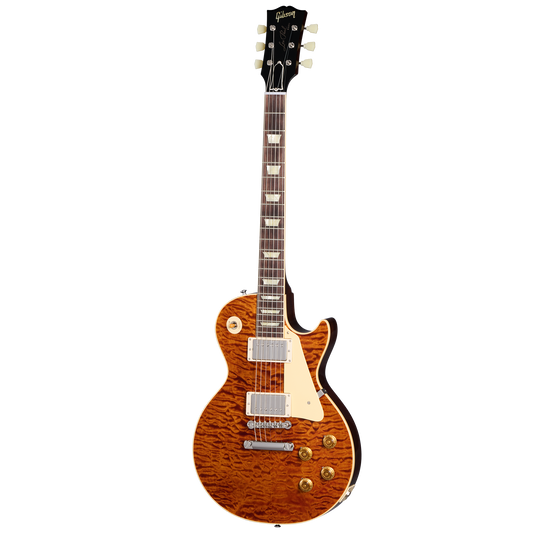 Gibson Custom 1959 Les Paul Standard 5A Quilt Maple Top, Double Whiskey Fade Electric Guitar Gibson Custom