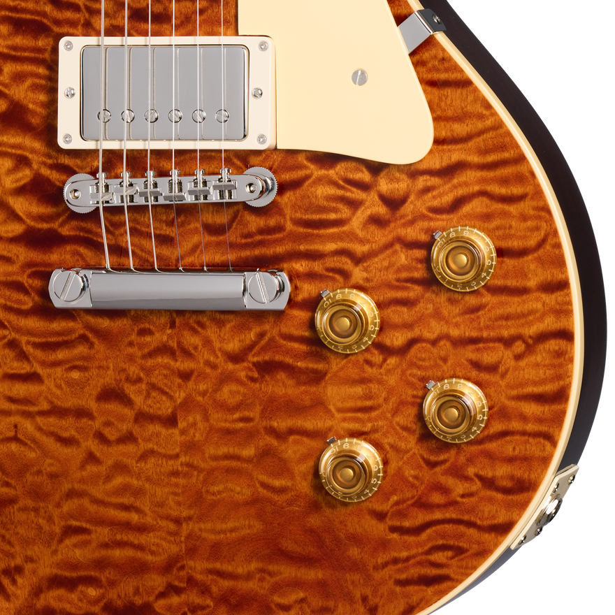 Gibson Custom 1959 Les Paul Standard 2-Piece 5A Quilt Maple Top, Double Whiskey Fade Electric Guitar Gibson Custom