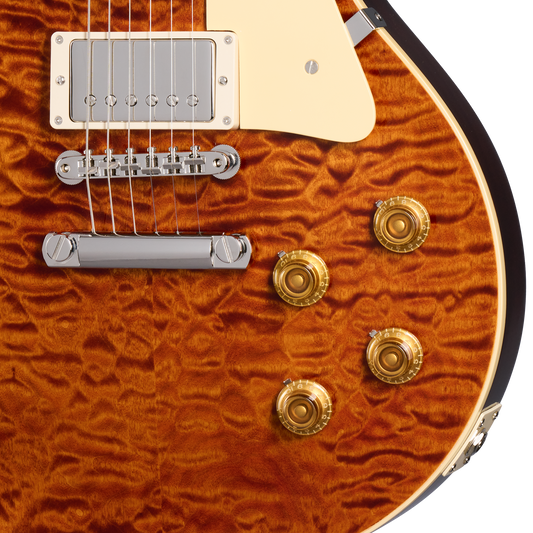 Gibson Custom 1959 Les Paul Standard 5A Quilt Maple Top, Double Whiskey Fade Electric Guitar Gibson Custom