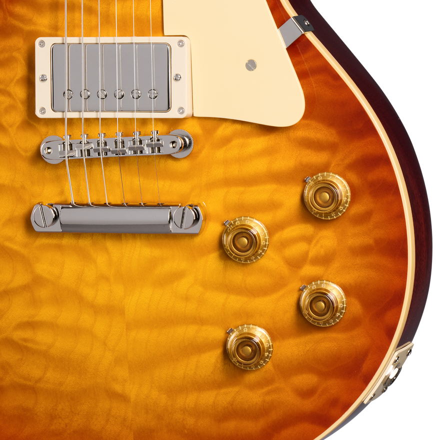 Gibson Custom 1959 Les Paul Standard 2-Piece 5A Quilt Maple Top, Russet Burst Electric Guitar Gibson Custom