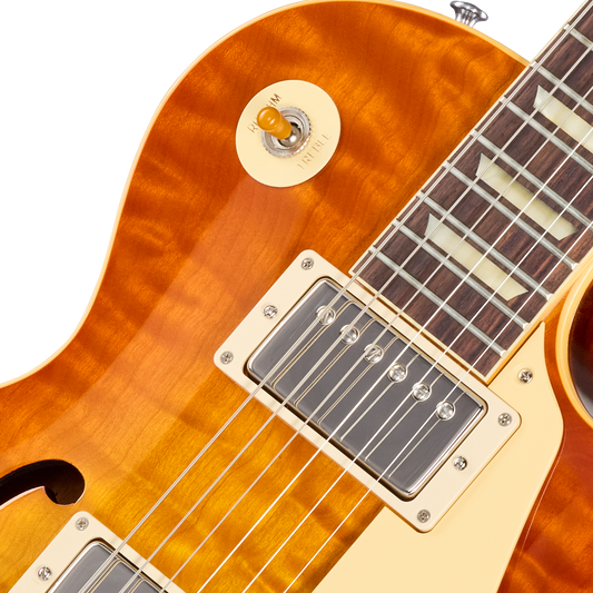 Gibson Custom 1959 Les Paul Standard Reissue with F-Holes, Gloss, Antiquity Burst Electric Guitar Gibson Custom