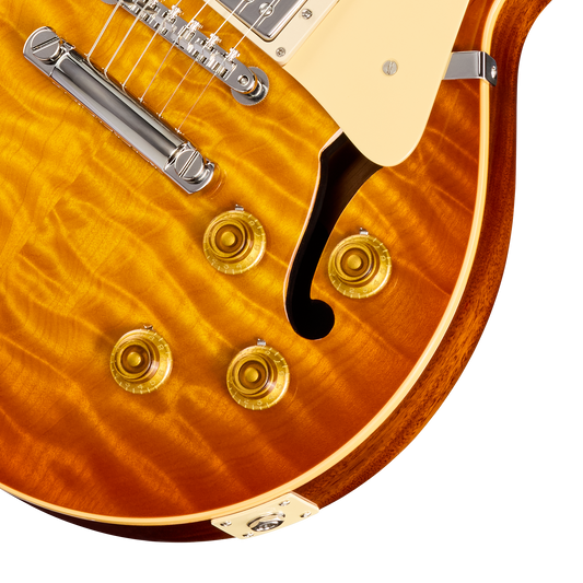 Gibson Custom 1959 Les Paul Standard Reissue with F-Holes, Gloss, Antiquity Burst Electric Guitar Gibson Custom