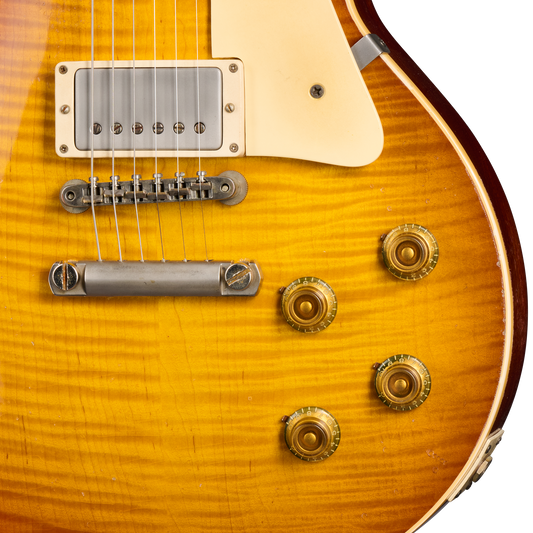 Gibson Custom 1959 Les Paul Standard Reissue Limited Edition Murphy Lab Aged With Brazilian Rosewood, Tom's Tea Electric Guitar Gibson Custom