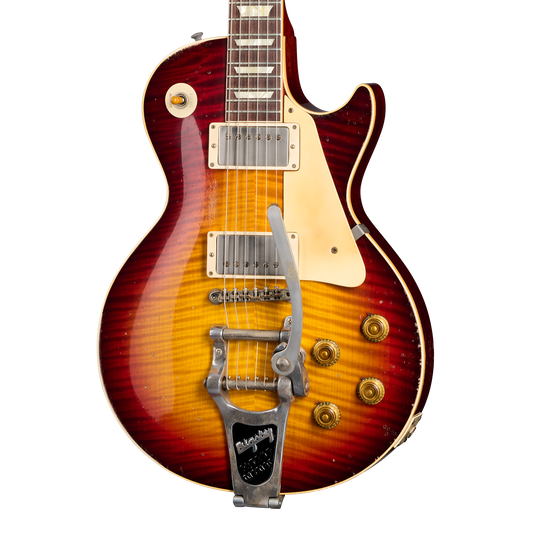 Gibson Custom 1959 Les Paul Standard Reissue Limited Edition Murphy Lab Aged With Brazilian Rosewood, Tom's Tri-Burst Electric Guitar Gibson Custom