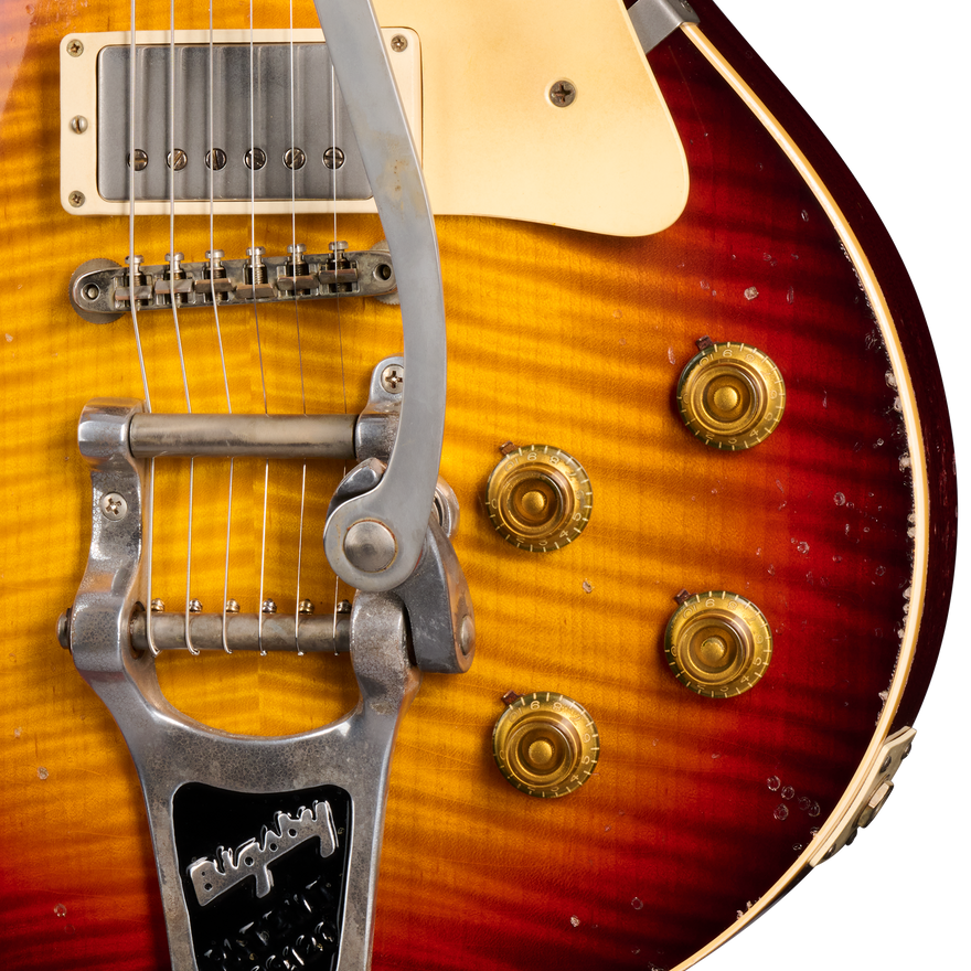 Gibson Custom 1959 Les Paul Standard Reissue Limited Edition Murphy Lab Aged With Brazilian Rosewood, Tom's Tri-Burst Electric Guitar Gibson Custom