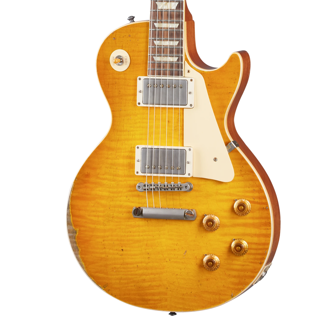 Gibson Custom 1959 Les Paul Standard Reissue, Ultra Heavy Aged, Lemon Burst Electric Guitar Gibson Custom