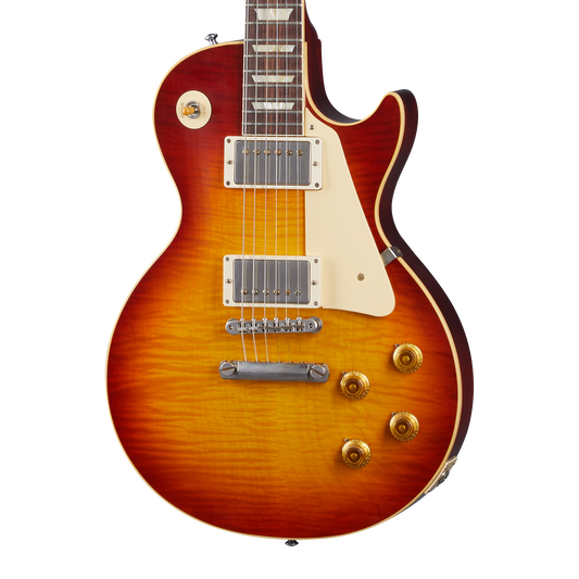 Gibson Custom 1959 Les Paul Standard Reissue, Ultra Light Aged, Sunrise Teaburst Electric Guitar Gibson Custom