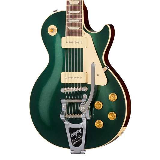 Gibson Les Paul Standard 50s P-90 with Bigsby, British Racing Green, Exclusive Electric Guitar Gibson