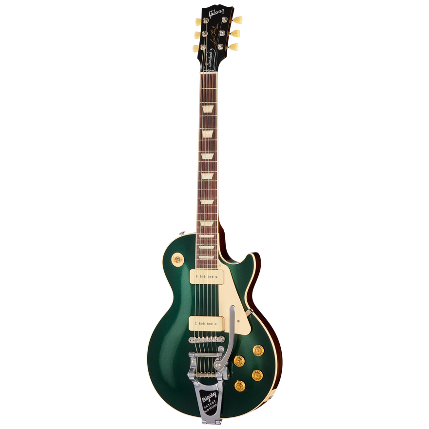 Gibson Les Paul Standard 50s P-90 with Bigsby, British Racing Green, Exclusive Electric Guitar Gibson