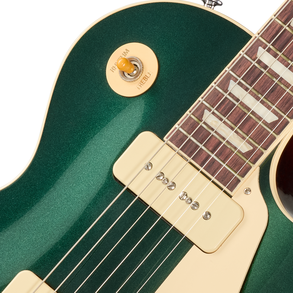 Gibson Les Paul Standard 50s P-90 with Bigsby, British Racing Green, Exclusive Electric Guitar Gibson