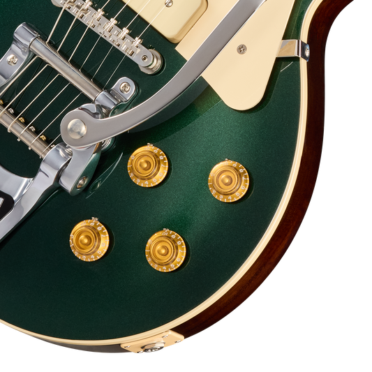 Gibson Les Paul Standard 50s P-90 with Bigsby, British Racing Green, Exclusive Electric Guitar Gibson