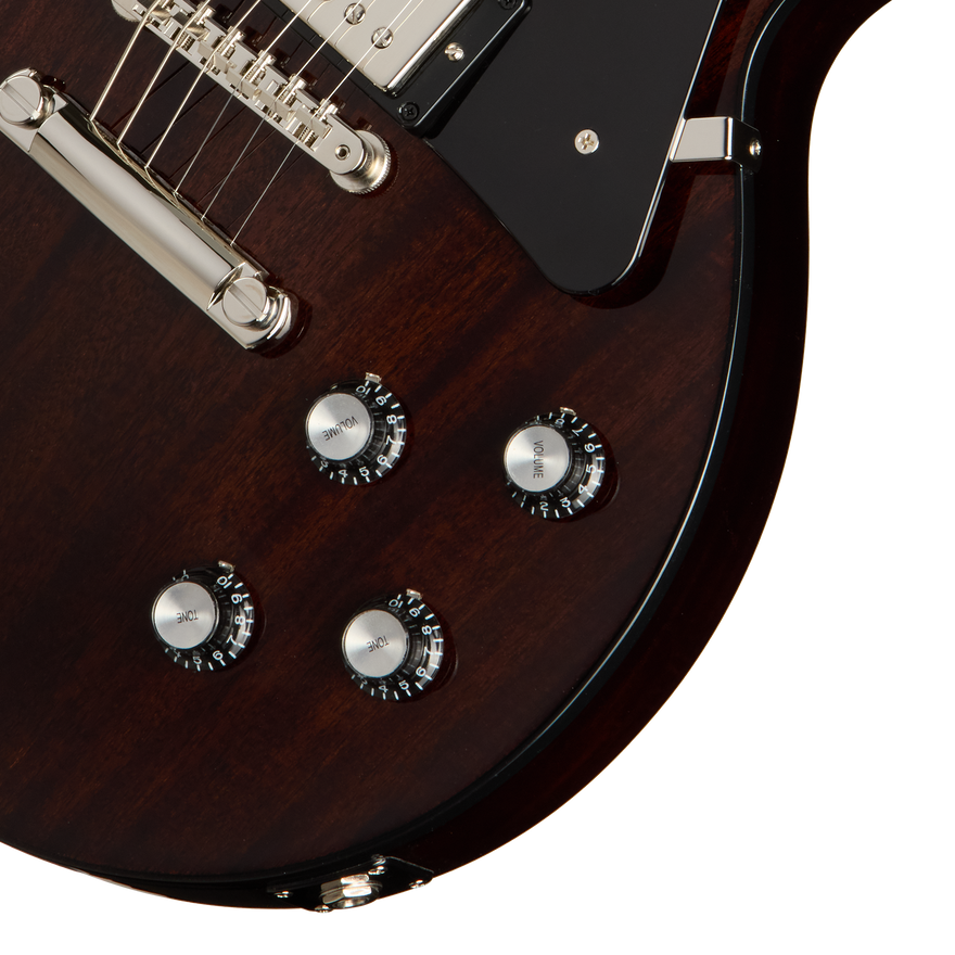 Gibson Les Paul Standard 60s Mahogany Top, Dark Walnut, Exclusive Electric Guitar Gibson