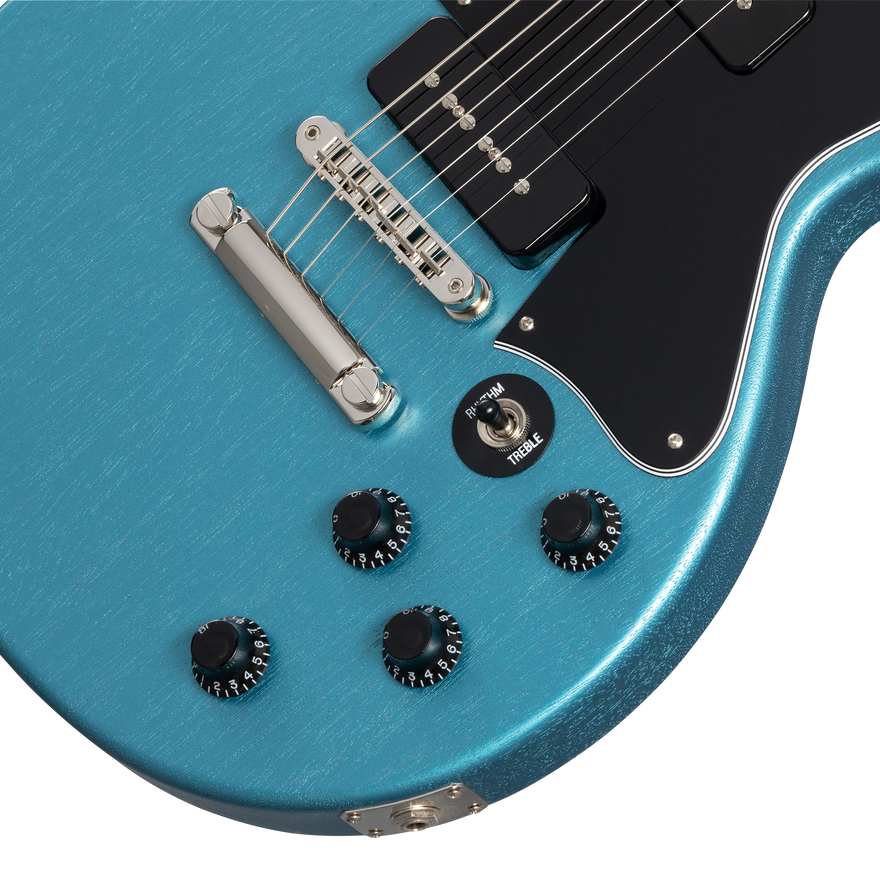 Gibson Rick Beato Les Paul Special Double Cut, TV Blue Mist Electric Guitar Gibson