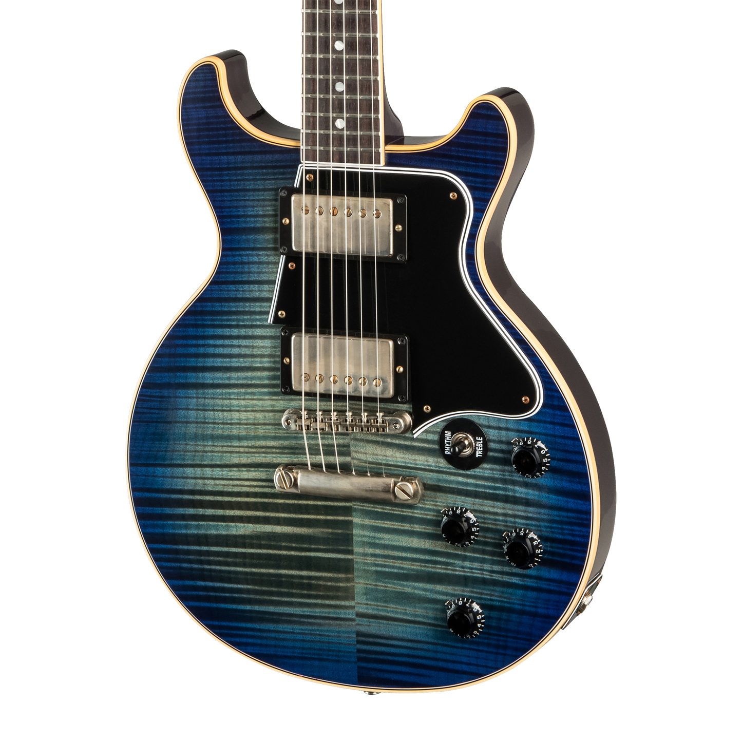 Gibson Custom Les Paul Special Double Cut Figured Top, Blue Burst Electric Guitar Gibson Custom