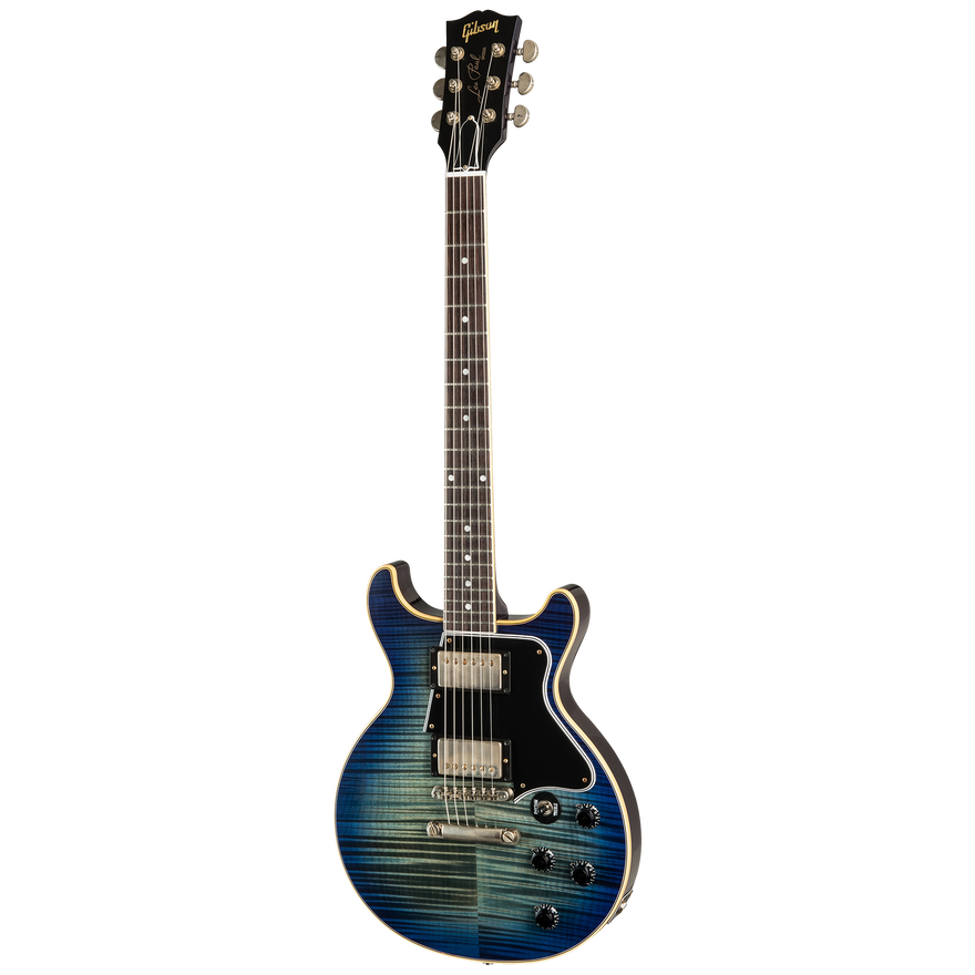 Gibson Custom Les Paul Special Double Cut Figured Top, Blue Burst Electric Guitar Gibson Custom