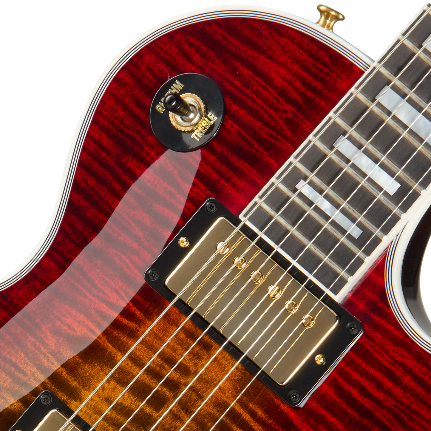Gibson Custom Les Paul Axcess Custom Figured, Gloss, Bengal Burst Electric Guitar Gibson Custom