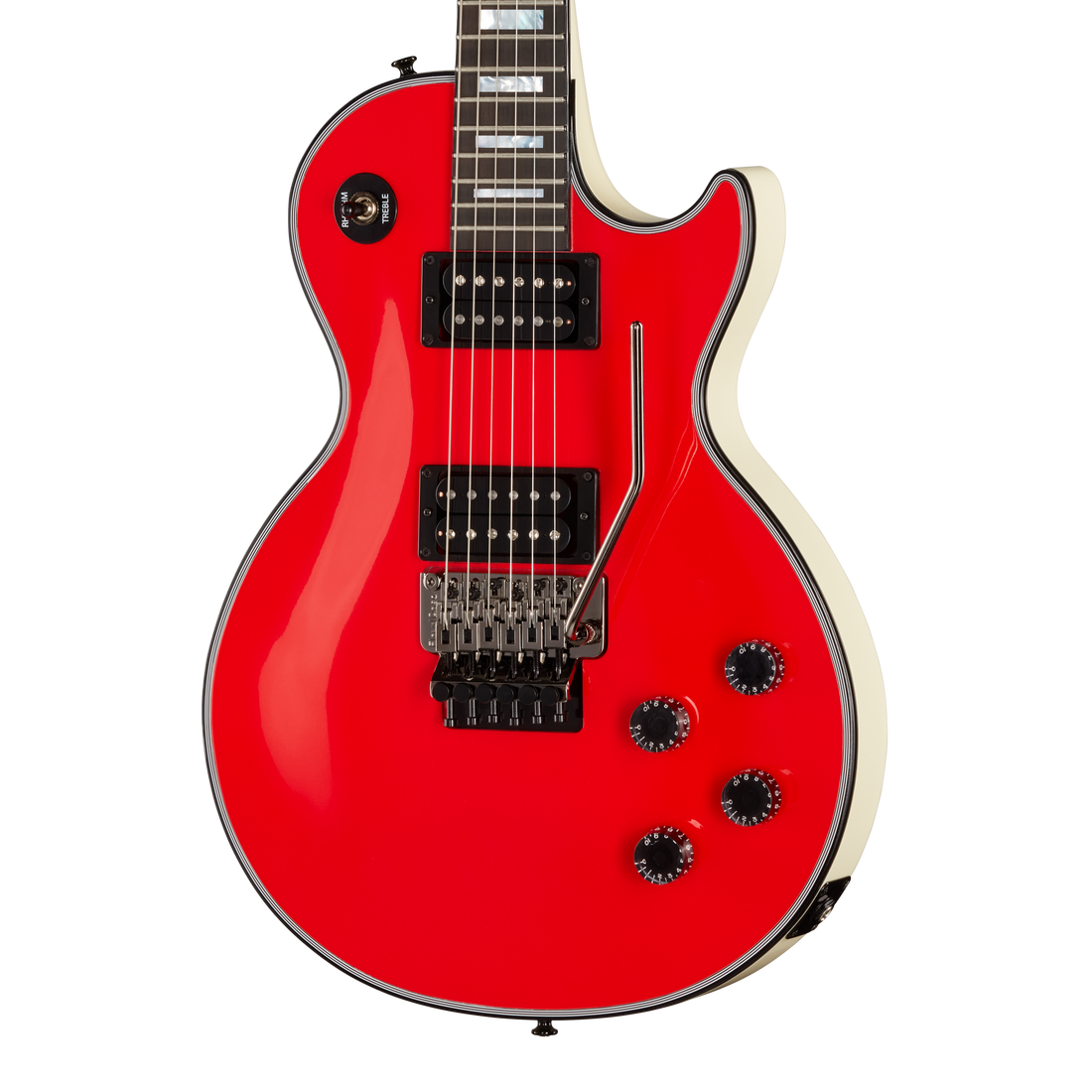 Gibson Custom Les Paul Axcess Custom, Racing Red and Classic White Electric Guitar Gibson Custom