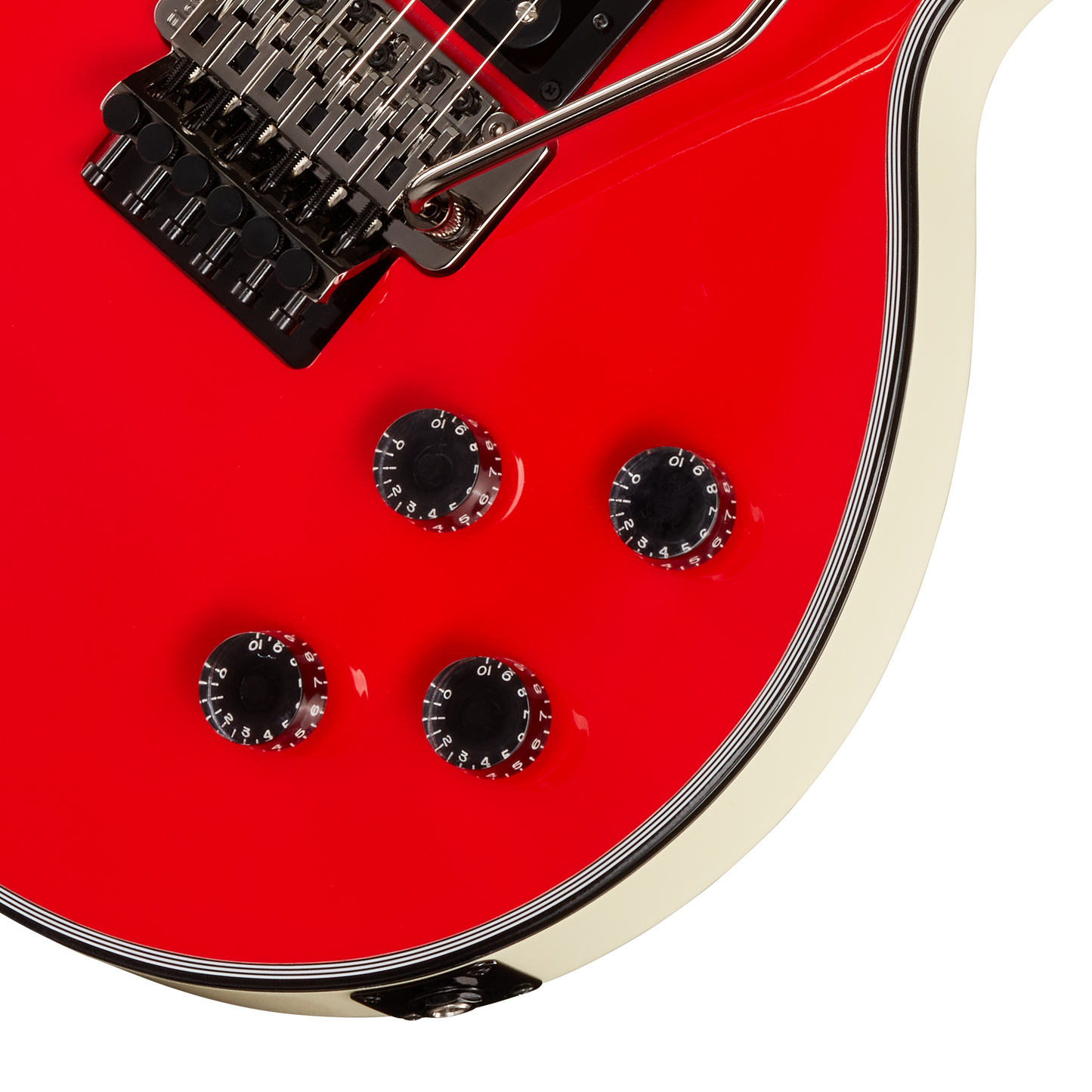 Gibson Custom Les Paul Axcess Custom, Racing Red and Classic White Electric Guitar Gibson Custom