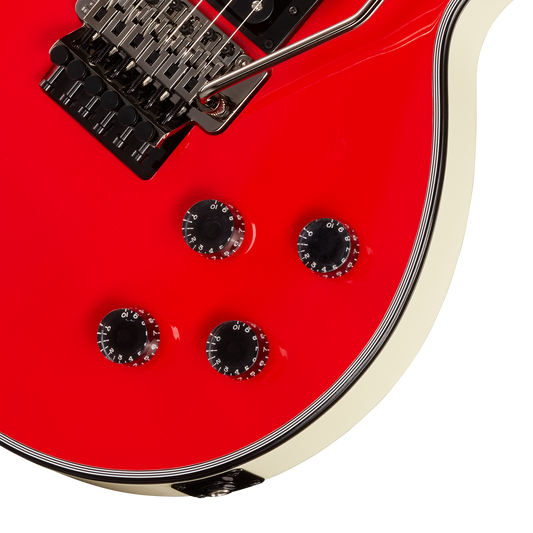 Gibson Custom Les Paul Axcess Custom, Racing Red and Classic White Electric Guitar Gibson Custom