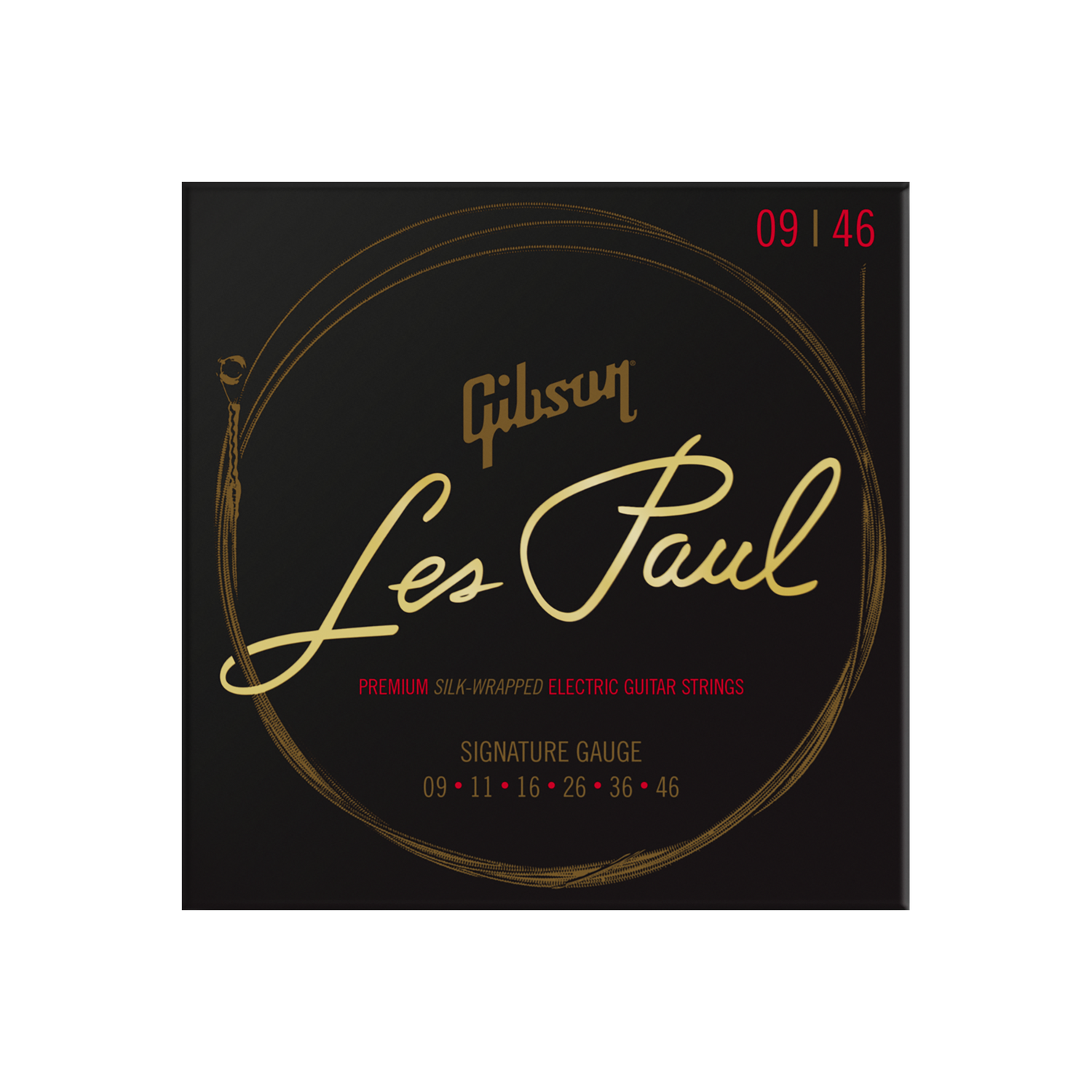Gibson Les Paul Premium Electric Guitar Strings, Signature Gauge Electric Strings Gibson