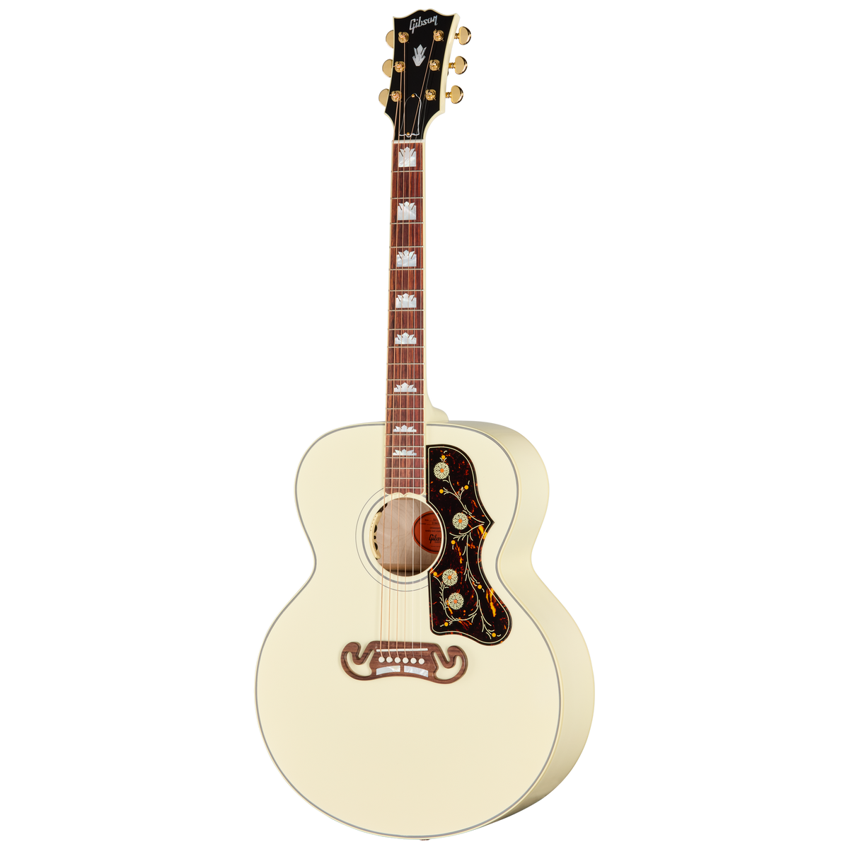 Gibson SJ-200 Standard, Left-Handed, Classic White Acoustic Guitar Gibson