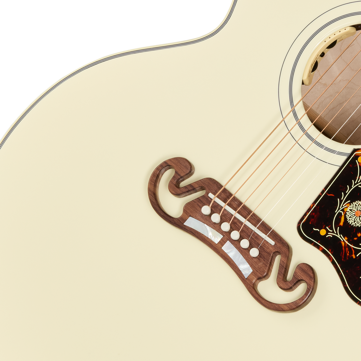 Gibson SJ-200 Standard, Left-Handed, Classic White Acoustic Guitar Gibson