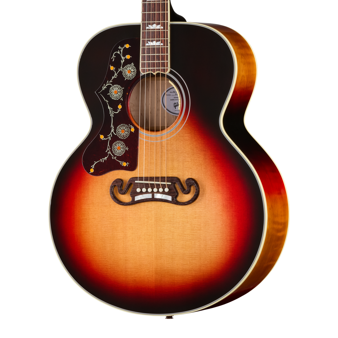 Gibson SJ-200 Standard with HiFi DNA, Left-Handed, Tri Burst Acoustic Guitar Gibson