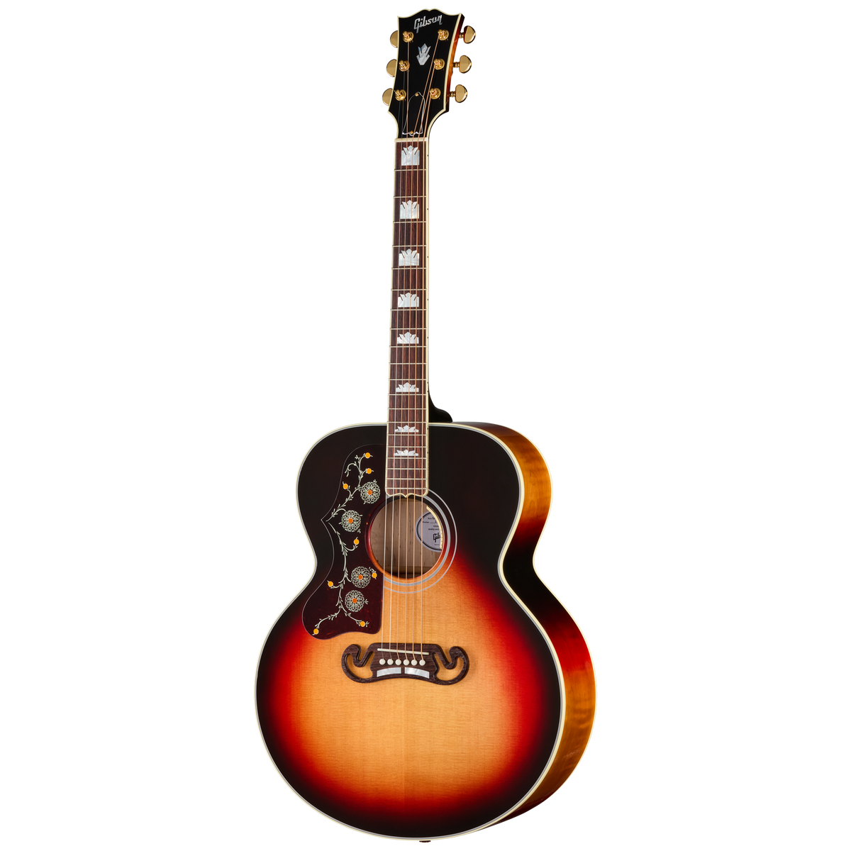 Gibson SJ-200 Standard with HiFi DNA, Left-Handed, Tri Burst Acoustic Guitar Gibson