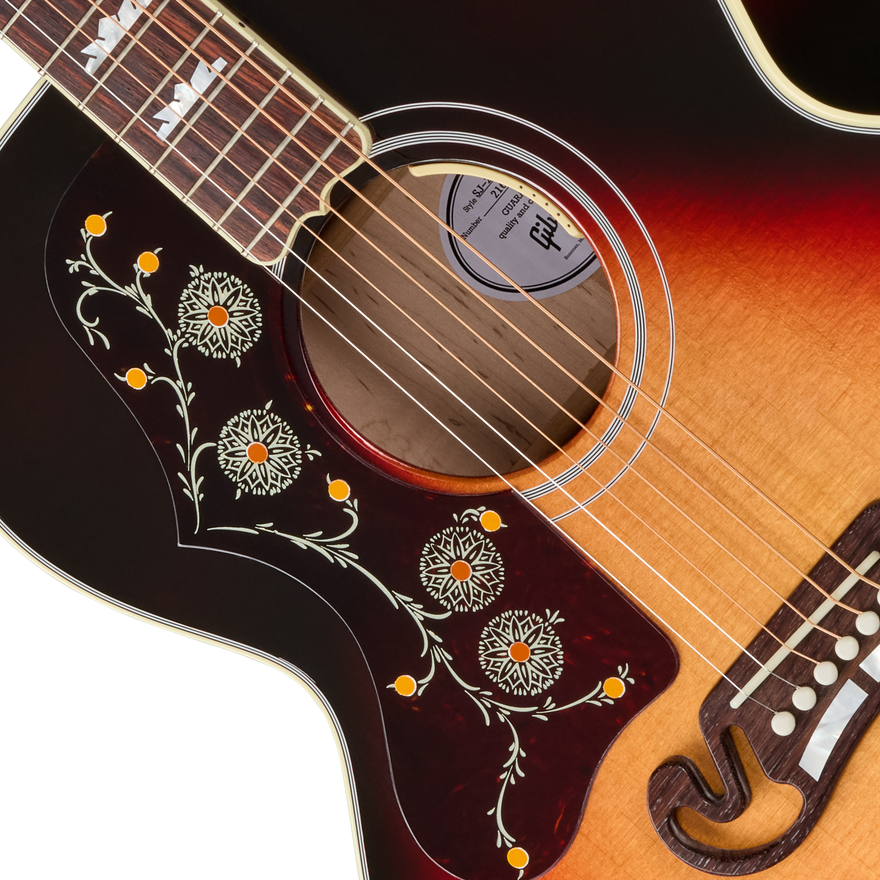 Gibson SJ-200 Standard with HiFi DNA, Left-Handed, Tri Burst Acoustic Guitar Gibson