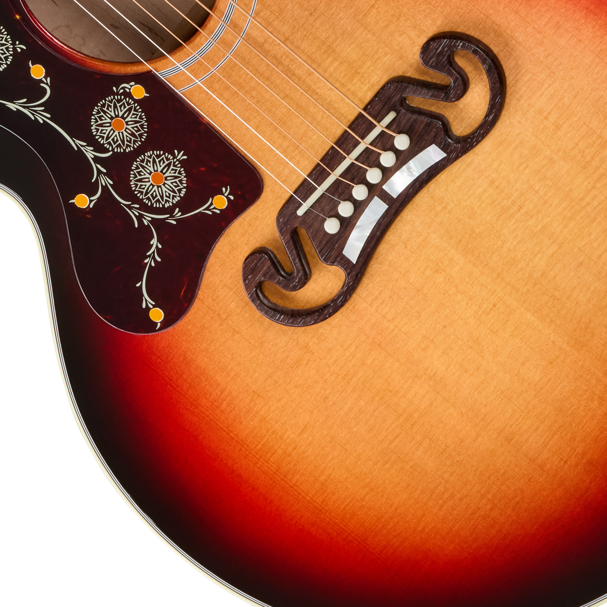 Gibson SJ-200 Standard with HiFi DNA, Left-Handed, Tri Burst Acoustic Guitar Gibson