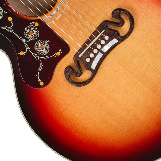 Gibson SJ-200 Standard with HiFi DNA, Left-Handed, Tri Burst Acoustic Guitar Gibson