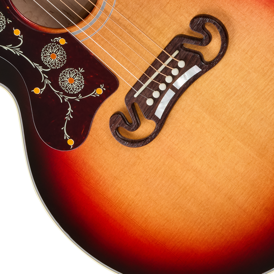 Gibson SJ-200 Standard with HiFi DNA, Left-Handed, Tri Burst Acoustic Guitar Gibson