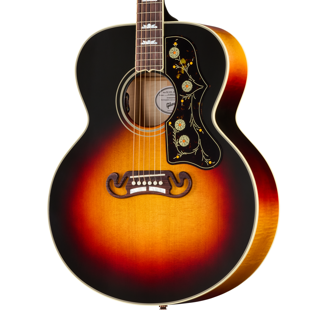 Gibson SJ-200 Standard with HiFi DNA, Tri Burst Acoustic Guitar Gibson