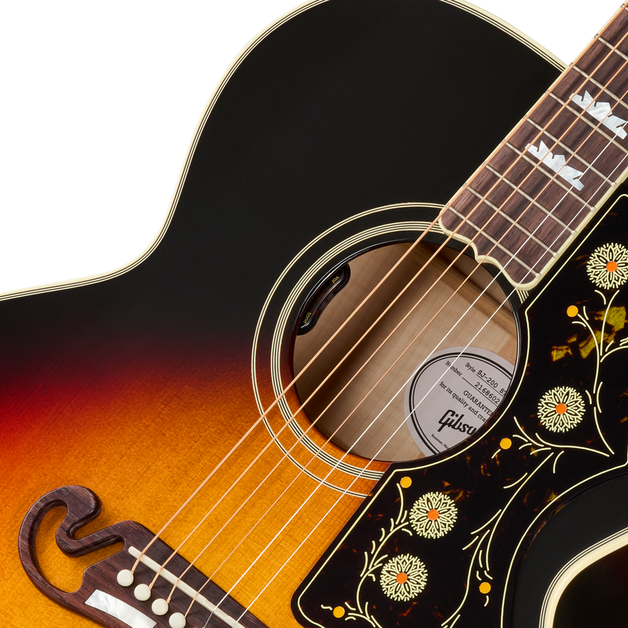Gibson SJ-200 Standard with HiFi DNA, Tri Burst Acoustic Guitar Gibson